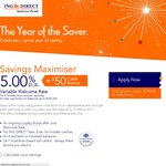 ING Direct Savings Maximiser $50 Bonus Plus 5% p.a. Welcome Rate for 4 Months