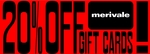 20% off Gift Cards + 1.05% Surcharge + $15 Delivery ($0 for eGift Cards) @ Merivale