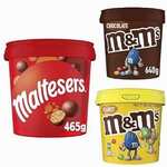 M&M'S (Chocolate, Peanut) & Maltesers Chocolate Bundle (3 Buckets) for $26.99 + Del ($0 with Prime/ $59 Spend) @ Amazon AU