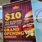 [NSW] $10 Burger (Exclude Deluxe Burgers) @ Burgers on Broadway, Strathfield Station