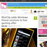 MiniClip adds Windows Phone versions to free gaming offer