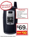 Coles: Samsung A411 Telstra Mobile Phone $69 Save $30 + Telstra Prepaid  and recharge savings.