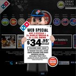 Domino's $4.95 Value Range Pizzas Monday + Tuesdays
