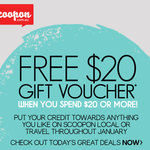 Scoopon - $20 Gift Voucher When You Spend $20