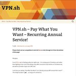 "Pay What You Want" VPN Service Christmas Special (£1/Year)