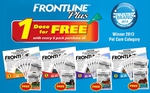 $55 + ($6.95 Shipping, Regardless of Qty): FRONTLINE PLUS for Dogs 6's + Free Extra Dose