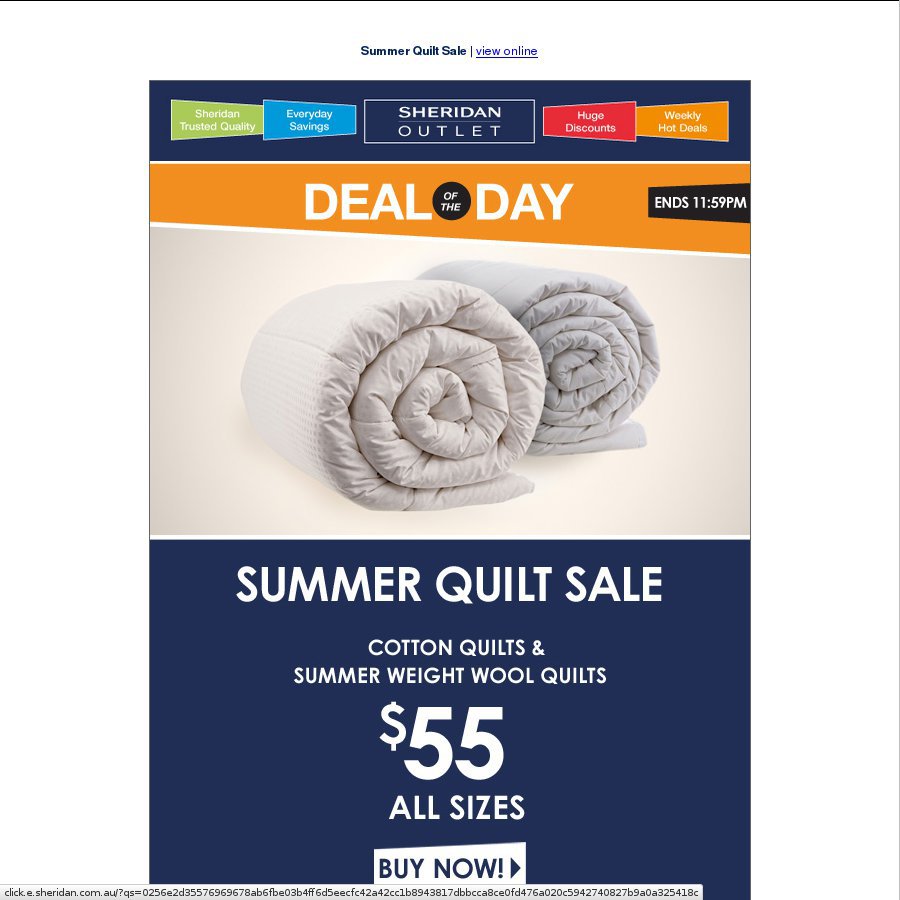 sheridan summer weight wool quilt