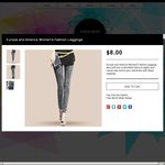 Europe and America Women's Fashion Leggings Buy 1 Get 1 Free for $8