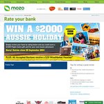 Win $2000 Flight Centre Gift Card by Rating Your Bank at Mozo