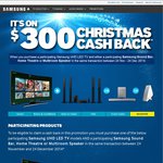 $300 Christmas Cashback When You Buy a Selected Samsung UHD TV & Soundbar Or Home Theatre 