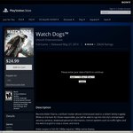 PSN US Watch Dogs for PS4  - $25 USD
