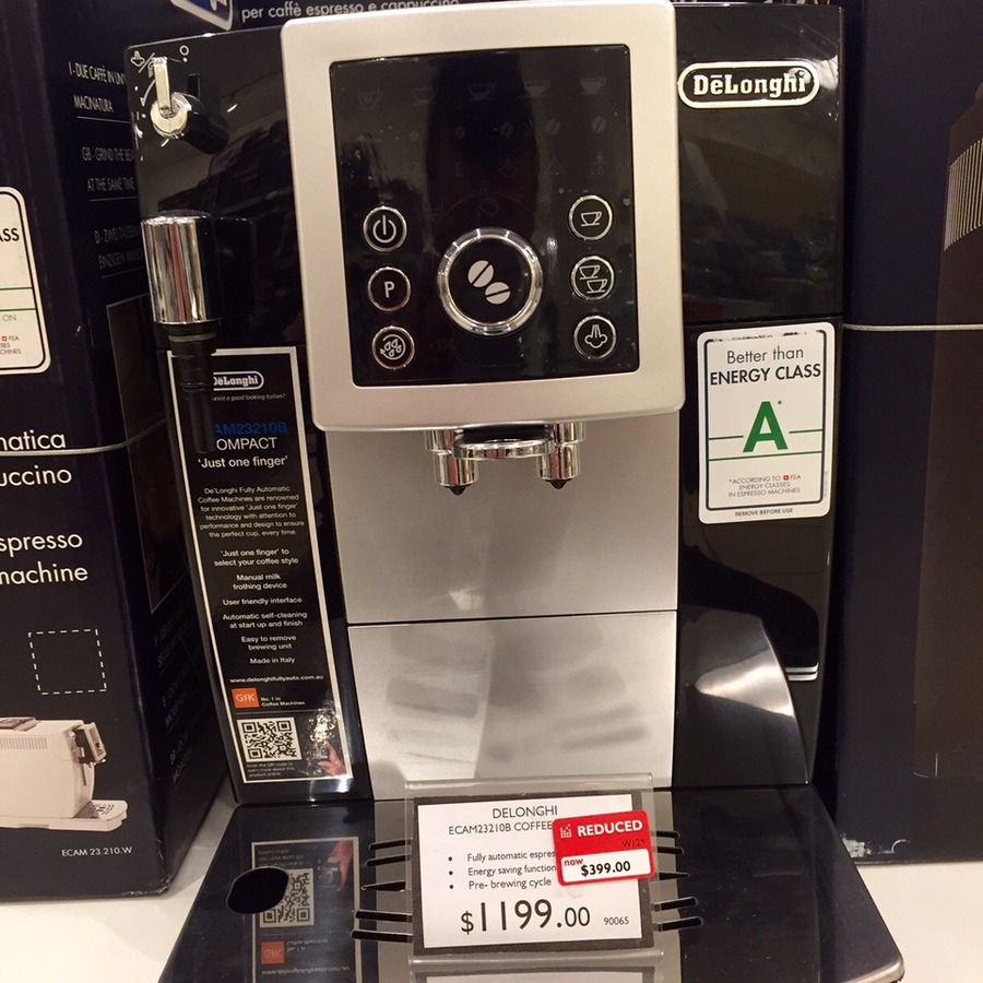 DeLonghi Fully Automatic Espresso Coffee Machine ECAM23210B Was 1199