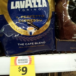 Coles Gosnells WA: Clearing Coffee Lines. 1kg Lavazza Beans $9.00 and More
