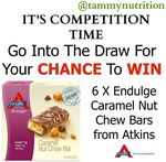 Win 6x Boxes of Endulge Caramel Nut Chew Bars Low Carb from Atkins