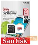 SanDisk 16GB Ultra Micro SD SDHC 80MB/s Class 10 $8.10 @ PC Byte (eBay)