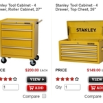 Stanley 8 Drawer Cabinet Set - Top $149 Bottom $200 - Less than Half Price at SuperCheap Auto