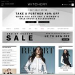 Buy Any 2 pairs of Women's Sale Shoes and/or Accessories & Get 40% off (Instore or Online) @ Witchery