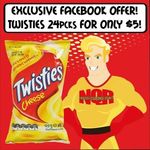 Box of 24 45g Packets of Twisties for $5 with Voucher @ NQR [VIC]