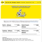 Scoot to Greece - $325+ One Way from Perth ($650 Return) / $375+ One Way or $750 Return from Syd/Mel