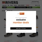 Up to 75% off Rivers Men's Footwear Free Shipping for Orders over $50