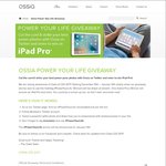 Win an iPad Pro Worth $849 or 1 of 3 Ossia Prize Packs from Ossia