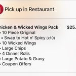 KFC Chicken & Wicked Wings Pack for $25.95 Via Xpress App