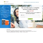 Office Home Licence for $15 for Companies That Are Part of The Microsoft HUP (Home Use Program)