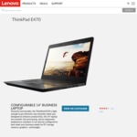 Lenovo ThinkPad E470 $835 Delivered (14" FHD, i7-7500U, 8GB RAM, 256GB SSD, 940MX) + 50% off 3-Year NBD Warranty
