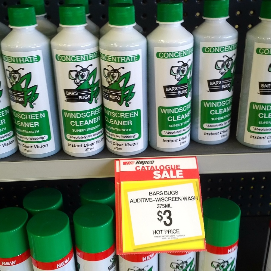 Bar’s Bugs Windscreen Cleaner 375ml REPCO 3 OzBargain