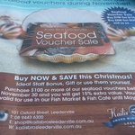 Buy $100 Voucher Get $115 (15% Value on Other Voucher Purchases) @ Kailis Seafood WA
