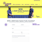 Win a 2kW Solar System Worth $3,199 from Sunbank Solar [Home Owners]