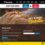Traditional Pizzas for $7.95 and $2.95 Extra for Premium Pizzas (Pickup)  @ Domino's