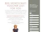 Free $20 Sportscraft Voucher