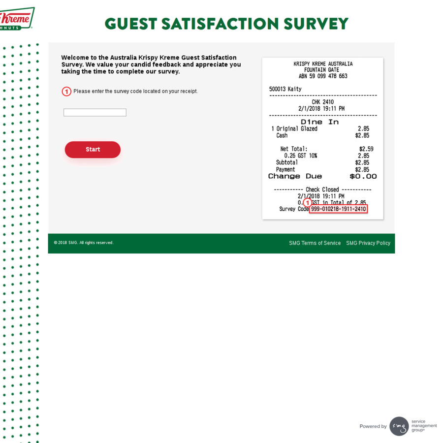 Krispy Kreme Free Donut with Purchase by Completing Customer Survey ...