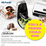 Win 1 of 2 Sunbeam Foodsaver Fresh Vacuum Sealers Worth $129 from Billy Guyatts