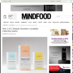 Win 1 of 2 Beauty Boosters Complete Collection Packs Worth $140 from MiNDFOOD