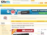 Sold Out! Microsoft Wireless Media Keyboard - $8.95 + Shipping $7.95 - www.offerme.com.au