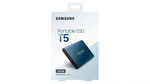 Samsung T5 USB3.1 Type-C 500GB Portable SSD - Blue - $127 @ Domayne ($120.65 @ OW Price Match)