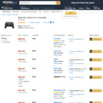 Nintendo Switch Pro Controller Amazon AU $69 Free shipping