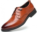 Genuine Leather Business Men's Dress Shoes Carved Derbys - US $26.66 (~AU $39.25) Delivered @ Wholesalewin