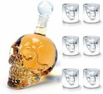 6x Crystal Skull Head Glass (75ml) + 1x Wine Decanter Wine Carafe (350ml) $13.49 + Shipping ($0 with Prime) @ Phoenix Amazon AU