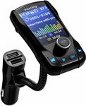 VicTsing 1.8” Colour Screen Bluetooth FM Transmitter $18.99 (Was $26.99) + Delivery ($0 with Prime/$39+) @ VicTsing Amazon AU