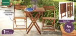3pc Outdoor Timber Table Setting $39.99