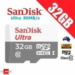 SanDisk Ultra 32GB MicroSD - 3 for $15 + Delivery ($0 with eBay Plus) @ Shopping Square eBay