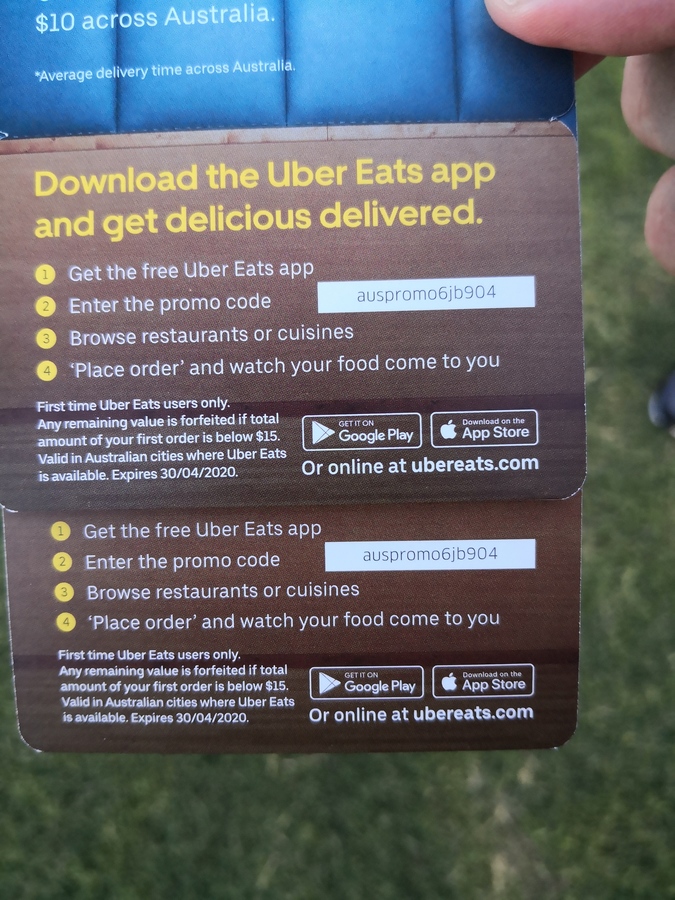 $15 off Your First Order @ Uber Eats AU (New Users Only) - OzBargain