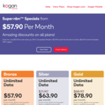Kogan nbn 50/20 $63.90/Month, 100/20 $78.90/Month (For First 6 Months) @ Kogan Internet