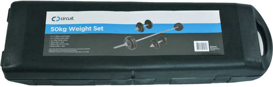 Circuit 50kg Barbells Weights Set 149 Big W OzBargain