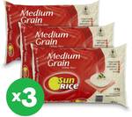 SunRice White Medium Calrose Grain Rice 3x 10kg $55 (Online Only) @ Woolworths