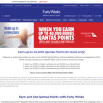 Earn up to 40,000 Qantas Points Buying a Mattress (from $1000 to $2000) @ Forty Winks