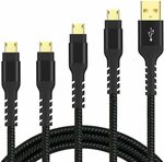 Micro USB Charging Cable (4 Pack 2x3ft 2x6ft) $6.84 + Delivery ($0 with Prime/$39 Spend) @ Arshcea Amazon AU
